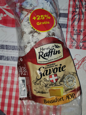 Saucisson sec de Savoie, Beaufort