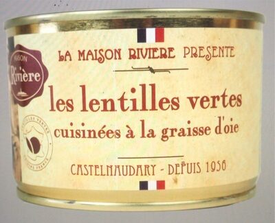 Lentilles cuisinées a la graisse d’oie