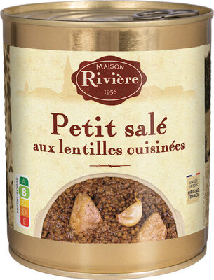Le petit salé aux lentilles cuisinées