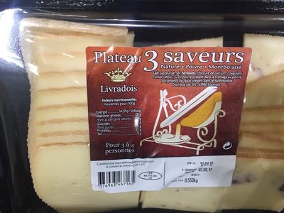 Plateau 3 Saveurs