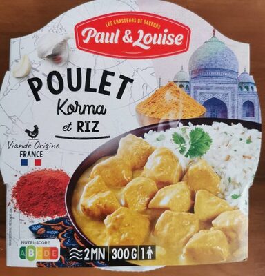 Poulet Korma et riz