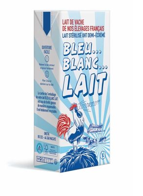 Bleu Blanc Lait - Lait de vache de nos élevages Français