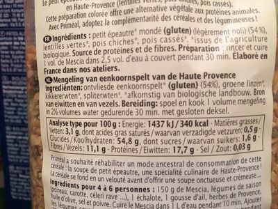 Mescia de Petit Épeautre de Haute Provence