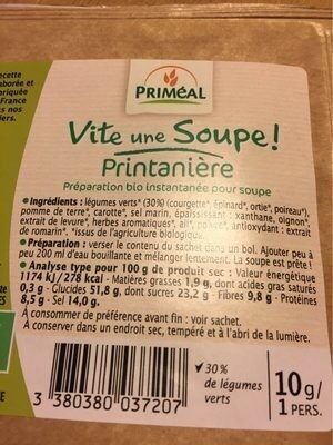 Soupe de Légumes (en Conserve, Condensée)