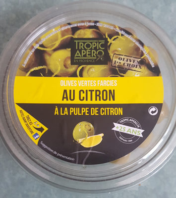 Olives vertes farcies a la pulpe de citron