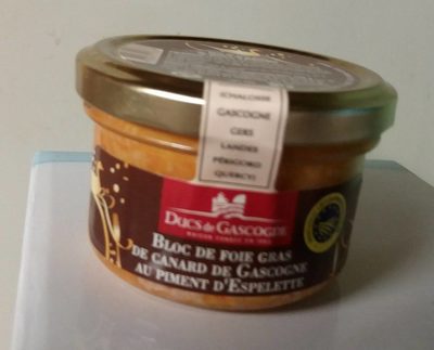 Bloc de foie gras de Gascogne au piment d'Espelette
