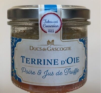 Terrine d’oie poire et jus de truffe