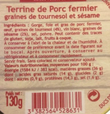 Terrine de Porc fermier