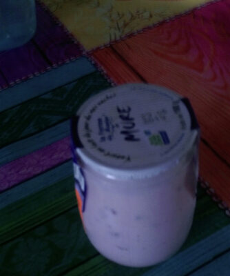 Yaourt au lait entier, mûre