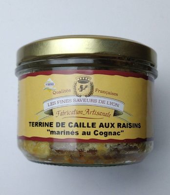 Terrine de caille aux raisins "marinés au Cognac"