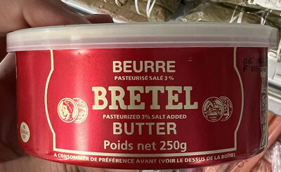 Beurre pasteurisé salé