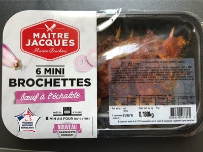 6 Mini Brochettes de Bœuf à l'Échalote