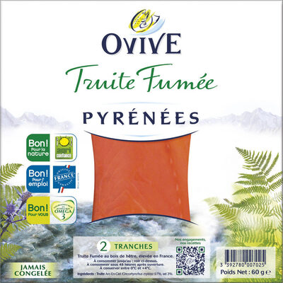Truite Fumée des Pyrénées 2T 60g