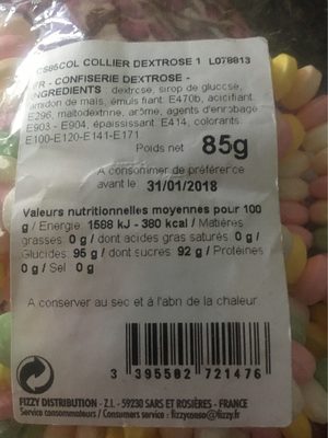 Confiserie dextrose