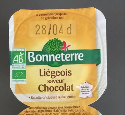 Liégeois saveur chocolat