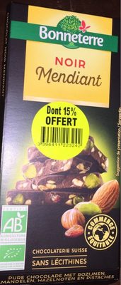 Choco Noir Mendiant - 15% offert