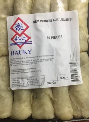 Nem chinois aux légumes