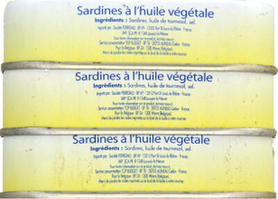 Sardines à l'huile végétale