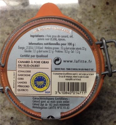 Foie gras de canard