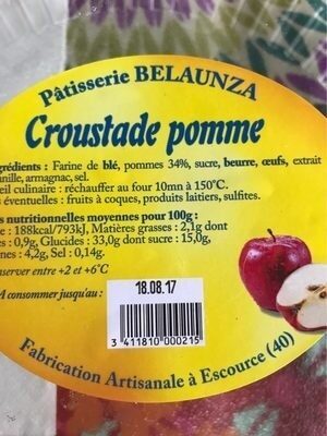Croustade pomme