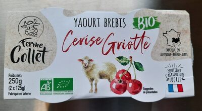 Yaourt brebis cerise griotte