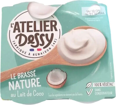 Le brassé nature lait de coco