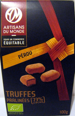 Truffes pralinées (73% cacao) Pérou