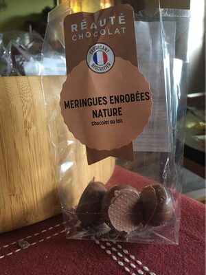 Meringues enrobées nature - chocolat au lait