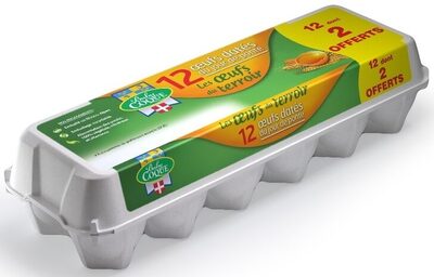 12 dont 2 œufs offerts Baby Coque datés du jour de ponte