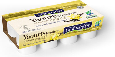 Yaourts vanille BAZINIERE