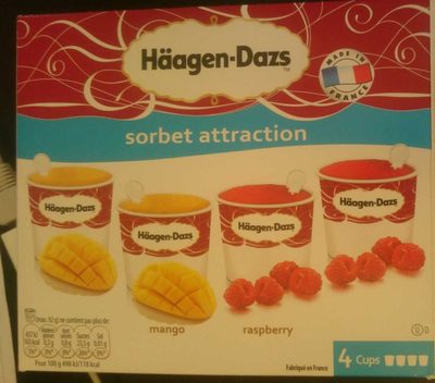 Sorbet framboise mangue
