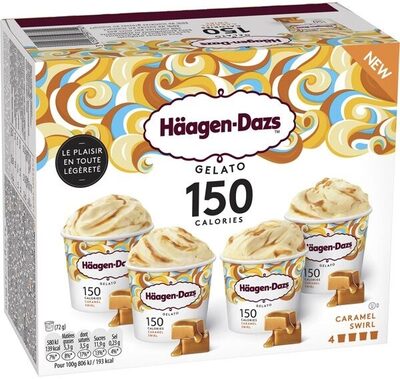 Häagen-Dazs gelato 150 calories caramel swirl