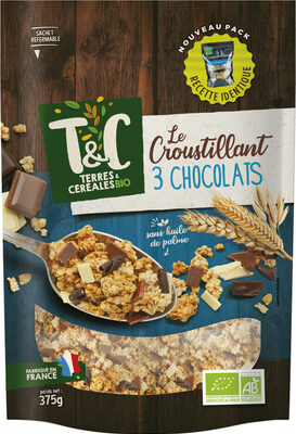 Le croustillant 3 chocolats