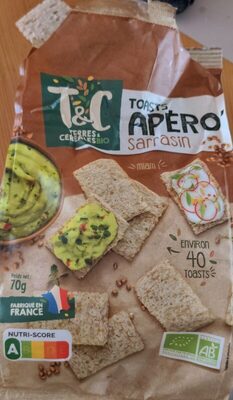 Toasts apéro sarrasin