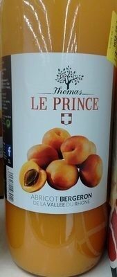 Thomas le Prince nectar d'abricot bouteille verre