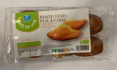 Madeleines Bio Pur Beurre 100% Farine D'épeautre