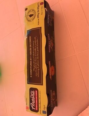 3 confitures et 1 gelée corse