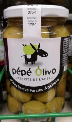 Olives vertes à la farce d'anchois