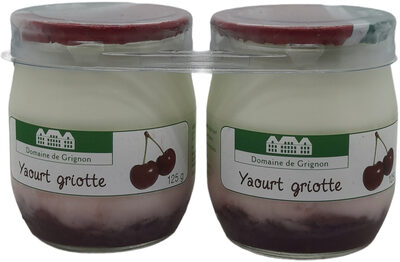 Yaourt à la griotte DOMAINE DE GRIGNON 250g (2 * 125g)