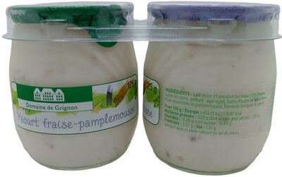 Yaourt fraise - pamplemousse