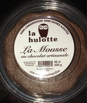Mousse au chocolat artisanale