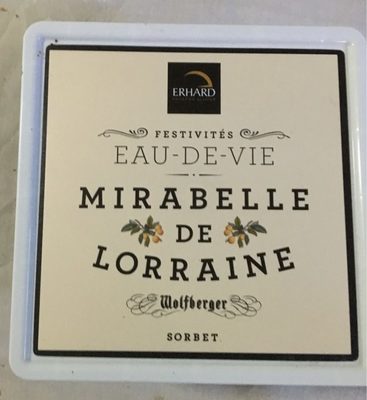 Sorbet eau de vie Mirabelle de Lorraine