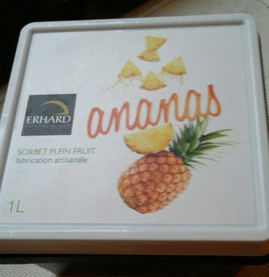 Sorbet plein fruit ananas