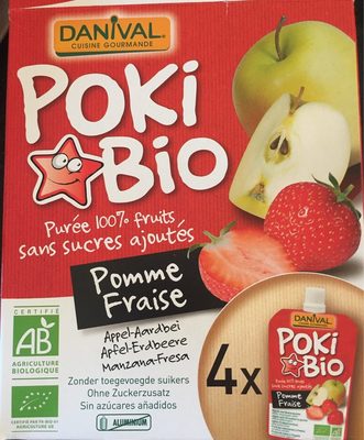 Purée de fruits sans sucres ajoutés - Pomme fraise