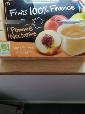 Compote Pomme Nectarine Bio