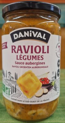 Ravioli legumes sauce aubergines et herbes