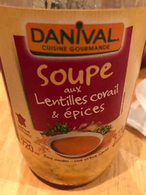 Soupe aux Lentilles corail et epices
