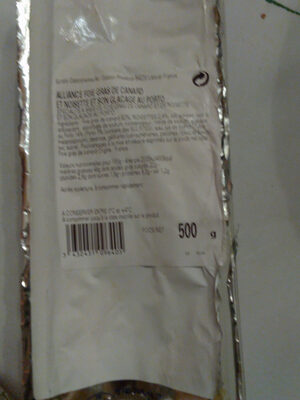 aliance foie gras de canard et noisette