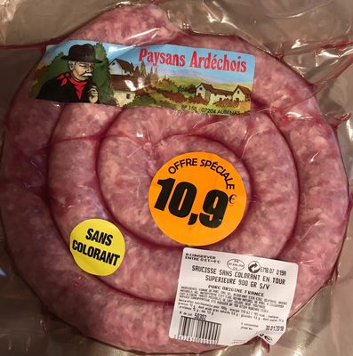 Saucisse sans colorant
