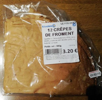 12 crêpes de froment